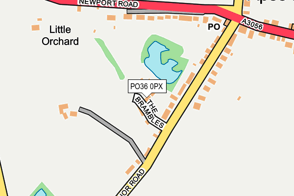 PO36 0PX map - OS OpenMap – Local (Ordnance Survey)