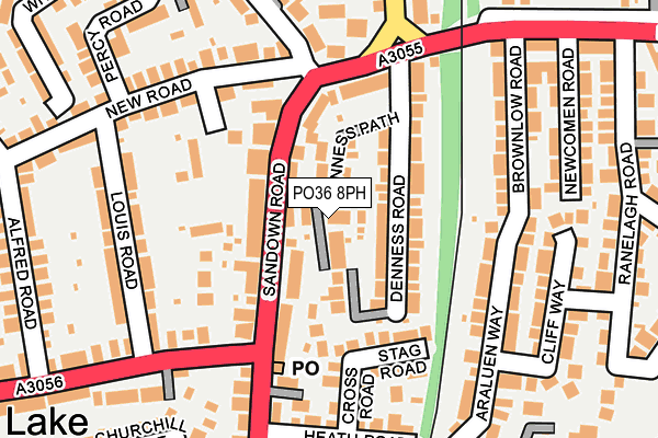 PO36 8PH map - OS OpenMap – Local (Ordnance Survey)