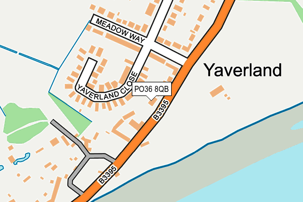 PO36 8QB map - OS OpenMap – Local (Ordnance Survey)