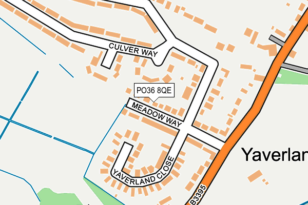 PO36 8QE map - OS OpenMap – Local (Ordnance Survey)