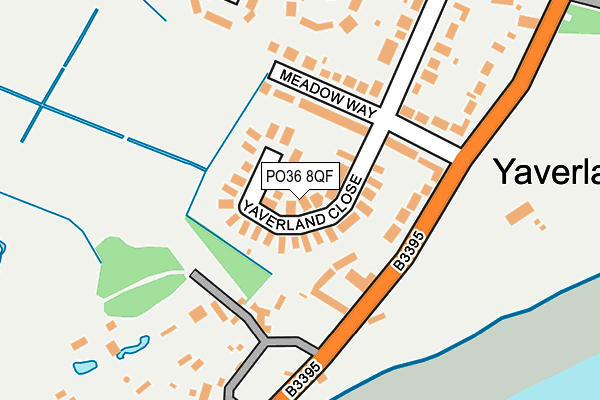 PO36 8QF map - OS OpenMap – Local (Ordnance Survey)