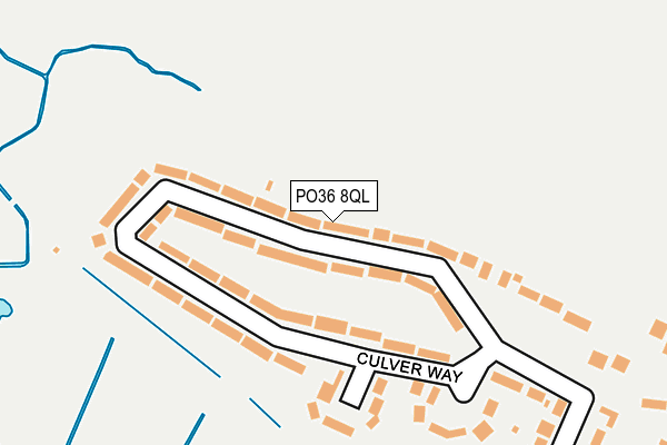 PO36 8QL map - OS OpenMap – Local (Ordnance Survey)