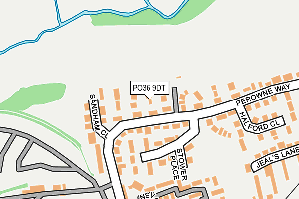 PO36 9DT map - OS OpenMap – Local (Ordnance Survey)