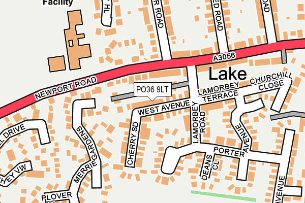 PO36 9LT map - OS OpenMap – Local (Ordnance Survey)