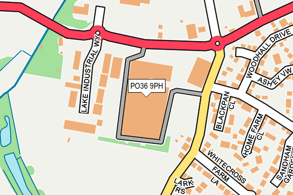 PO36 9PH map - OS OpenMap – Local (Ordnance Survey)