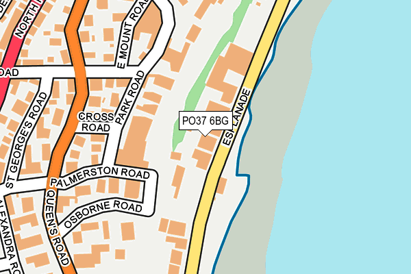 PO37 6BG map - OS OpenMap – Local (Ordnance Survey)