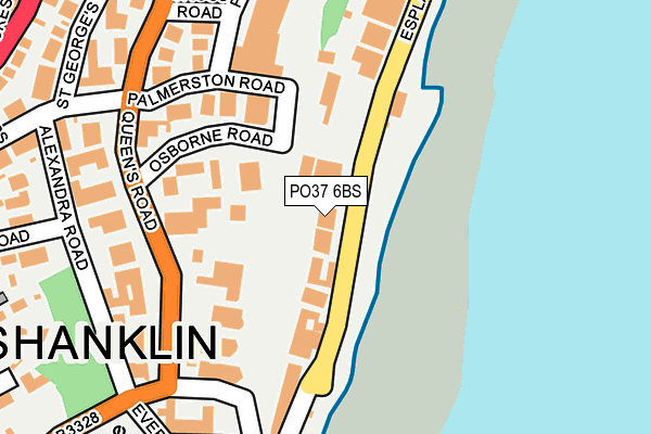 PO37 6BS map - OS OpenMap – Local (Ordnance Survey)