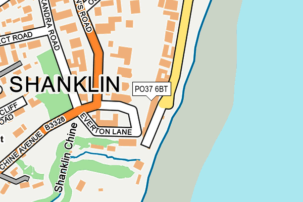 PO37 6BT map - OS OpenMap – Local (Ordnance Survey)