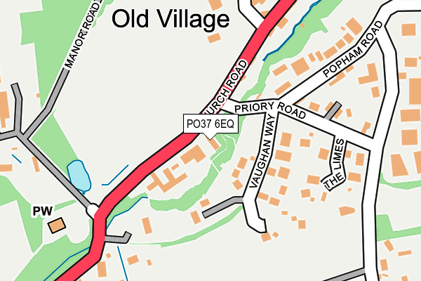 PO37 6EQ map - OS OpenMap – Local (Ordnance Survey)