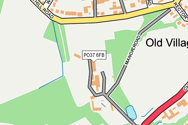 PO37 6FB map - OS OpenMap – Local (Ordnance Survey)
