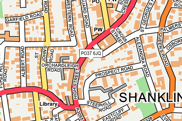 PO37 6JQ map - OS OpenMap – Local (Ordnance Survey)