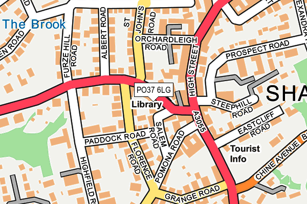 PO37 6LG map - OS OpenMap – Local (Ordnance Survey)