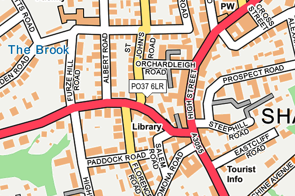 PO37 6LR map - OS OpenMap – Local (Ordnance Survey)