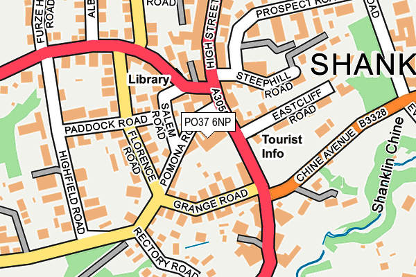 PO37 6NP map - OS OpenMap – Local (Ordnance Survey)