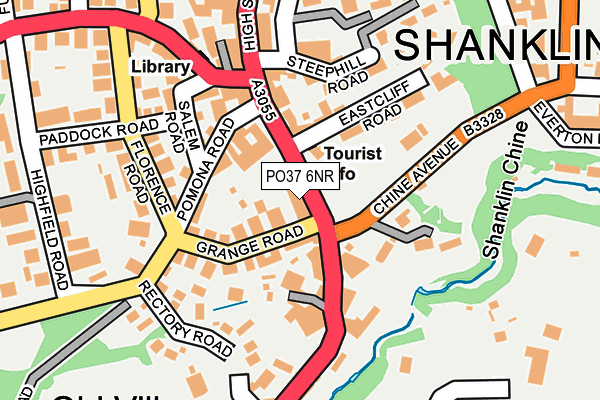 PO37 6NR map - OS OpenMap – Local (Ordnance Survey)