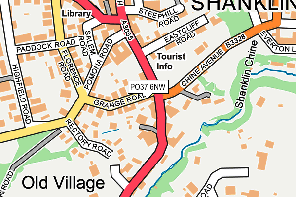 PO37 6NW map - OS OpenMap – Local (Ordnance Survey)