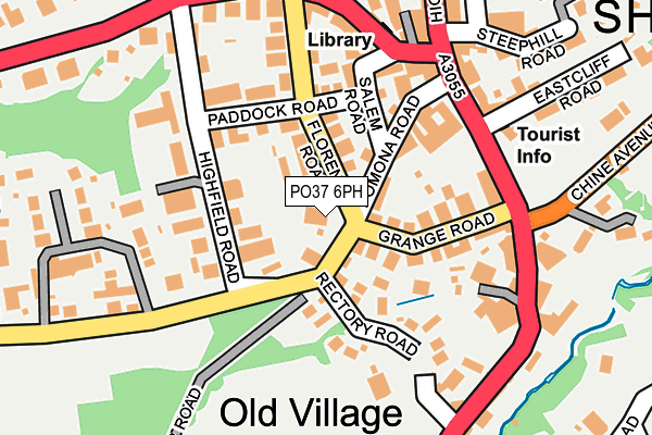 PO37 6PH map - OS OpenMap – Local (Ordnance Survey)