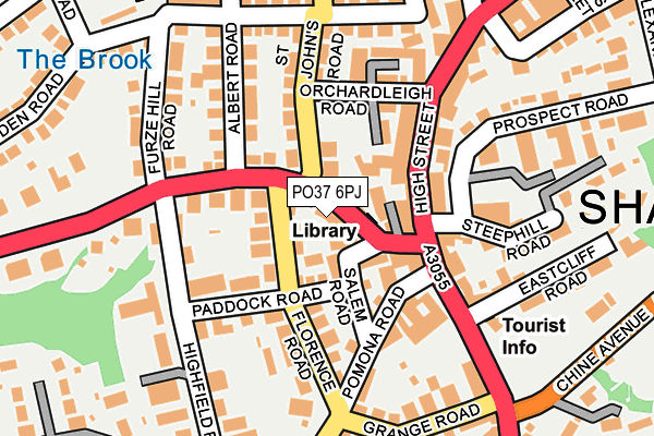 PO37 6PJ map - OS OpenMap – Local (Ordnance Survey)