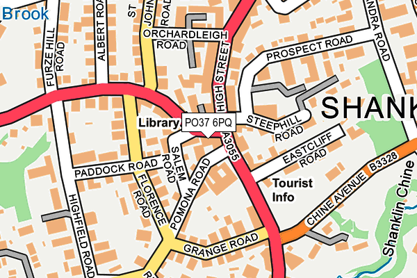 PO37 6PQ map - OS OpenMap – Local (Ordnance Survey)