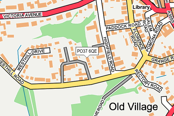 PO37 6QE map - OS OpenMap – Local (Ordnance Survey)