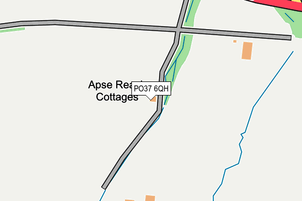 PO37 6QH map - OS OpenMap – Local (Ordnance Survey)