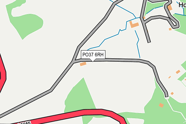 PO37 6RH map - OS OpenMap – Local (Ordnance Survey)