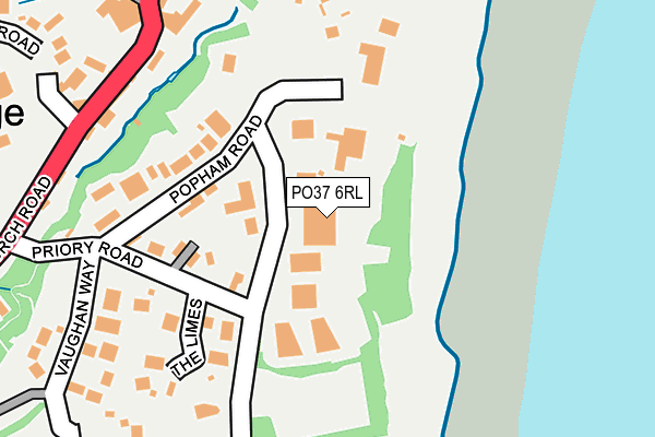 PO37 6RL map - OS OpenMap – Local (Ordnance Survey)