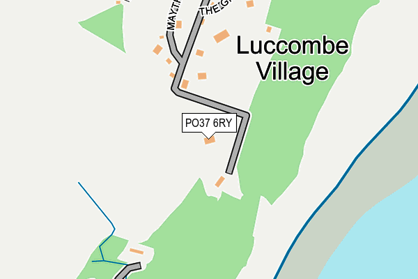 PO37 6RY map - OS OpenMap – Local (Ordnance Survey)