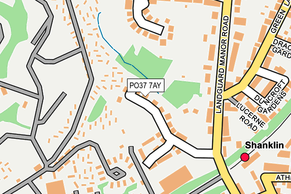 PO37 7AY map - OS OpenMap – Local (Ordnance Survey)