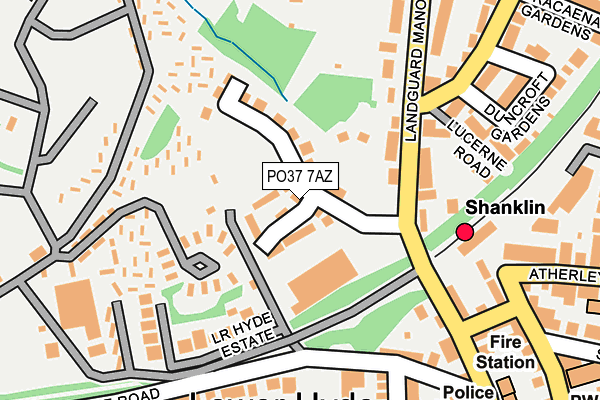 PO37 7AZ map - OS OpenMap – Local (Ordnance Survey)