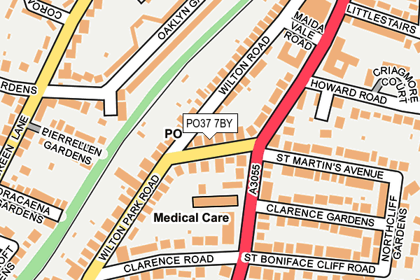 PO37 7BY map - OS OpenMap – Local (Ordnance Survey)
