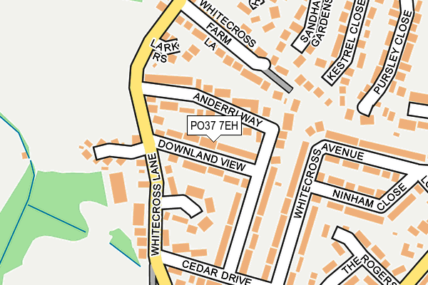 PO37 7EH map - OS OpenMap – Local (Ordnance Survey)