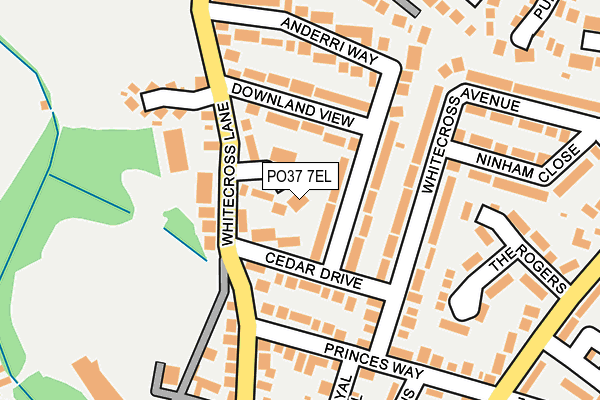 PO37 7EL map - OS OpenMap – Local (Ordnance Survey)