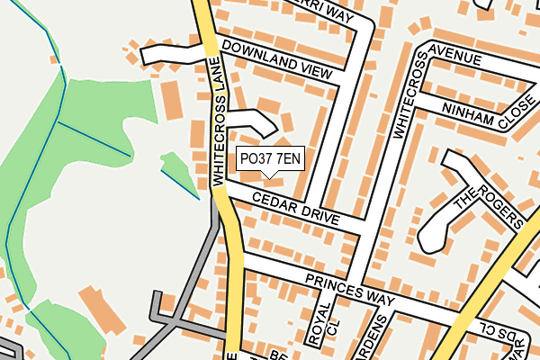 PO37 7EN map - OS OpenMap – Local (Ordnance Survey)