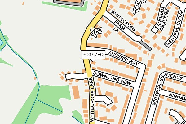 PO37 7EQ map - OS OpenMap – Local (Ordnance Survey)