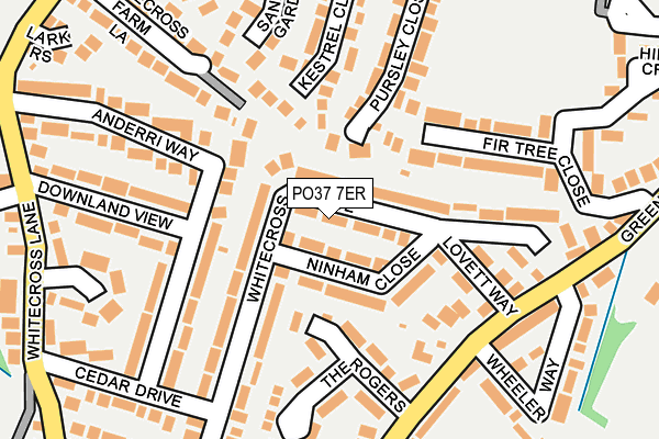 PO37 7ER map - OS OpenMap – Local (Ordnance Survey)