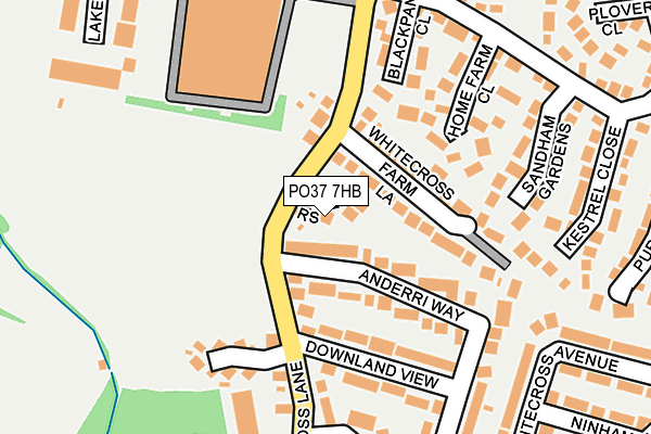 PO37 7HB map - OS OpenMap – Local (Ordnance Survey)