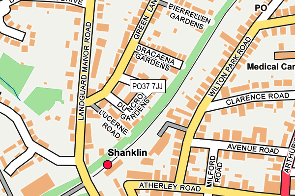 PO37 7JJ map - OS OpenMap – Local (Ordnance Survey)