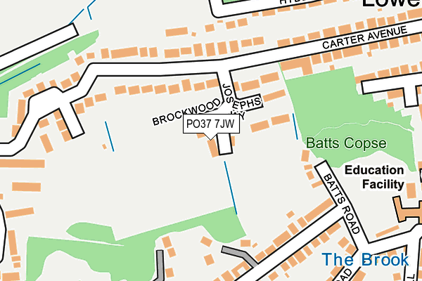 PO37 7JW map - OS OpenMap – Local (Ordnance Survey)