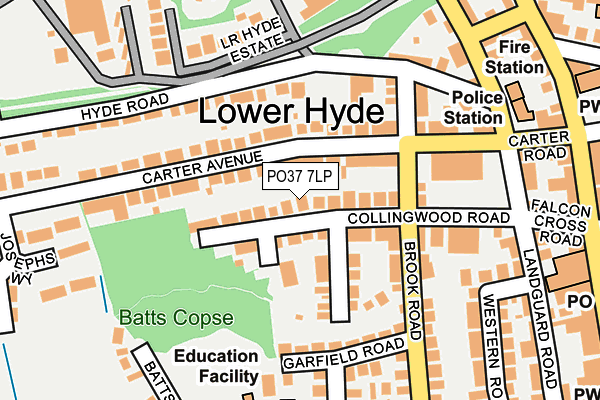 PO37 7LP map - OS OpenMap – Local (Ordnance Survey)