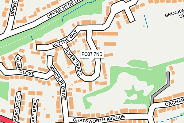 PO37 7ND map - OS OpenMap – Local (Ordnance Survey)