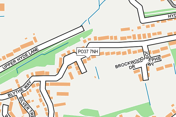 PO37 7NH map - OS OpenMap – Local (Ordnance Survey)