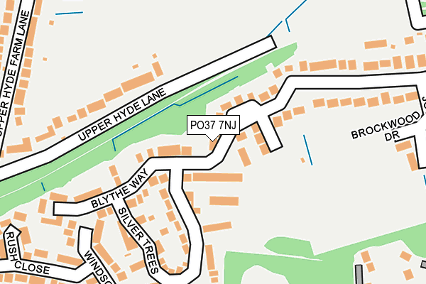 PO37 7NJ map - OS OpenMap – Local (Ordnance Survey)