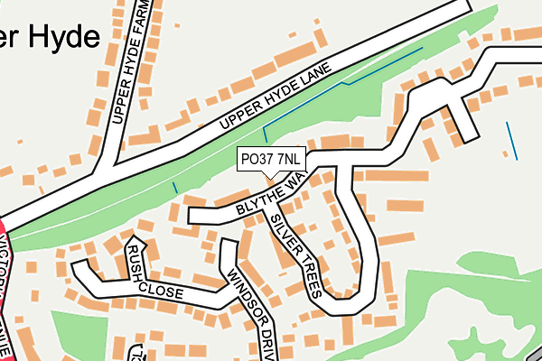 PO37 7NL map - OS OpenMap – Local (Ordnance Survey)