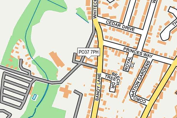 PO37 7PH map - OS OpenMap – Local (Ordnance Survey)