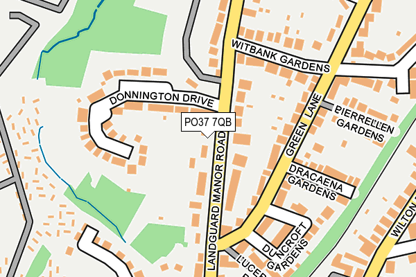 PO37 7QB map - OS OpenMap – Local (Ordnance Survey)