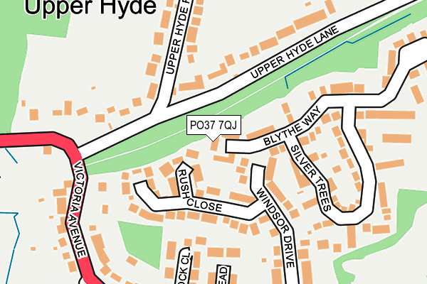 PO37 7QJ map - OS OpenMap – Local (Ordnance Survey)