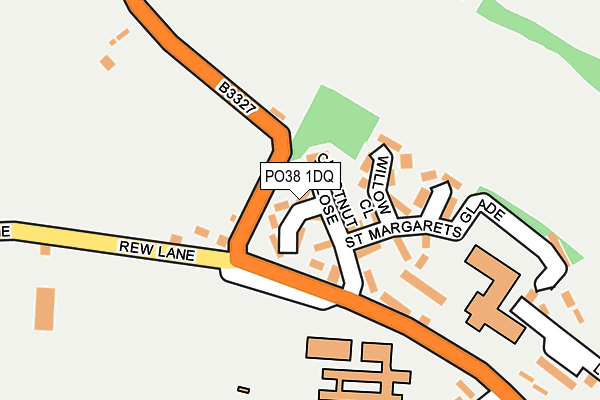 PO38 1DQ map - OS OpenMap – Local (Ordnance Survey)