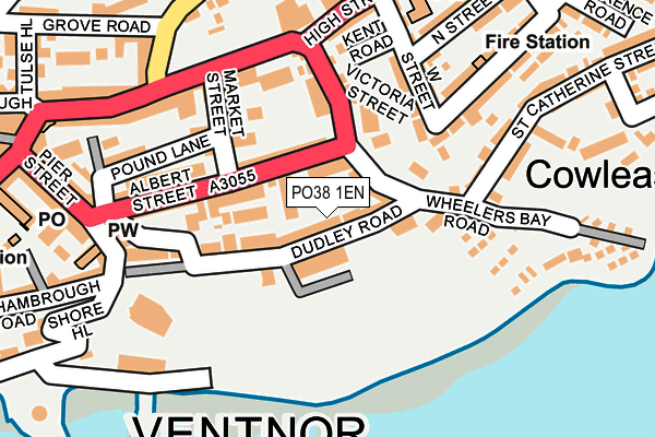 PO38 1EN map - OS OpenMap – Local (Ordnance Survey)