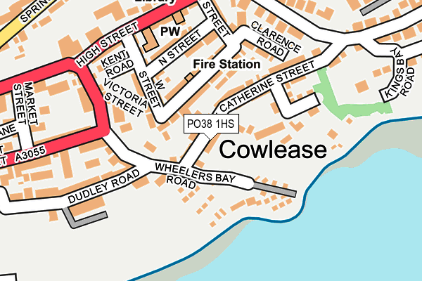 PO38 1HS map - OS OpenMap – Local (Ordnance Survey)